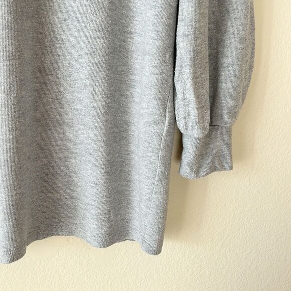 Reformation Gray Oversized Long Sleeves Shirt Dress - Picture 6 of 12